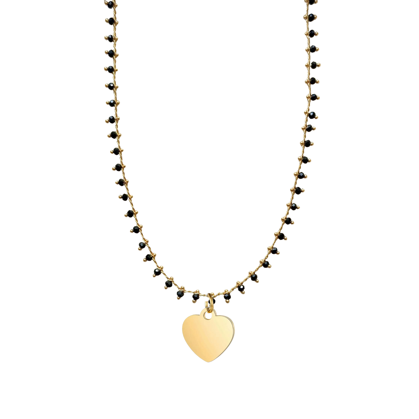 CADENA MARIA + CHARM CORAZON