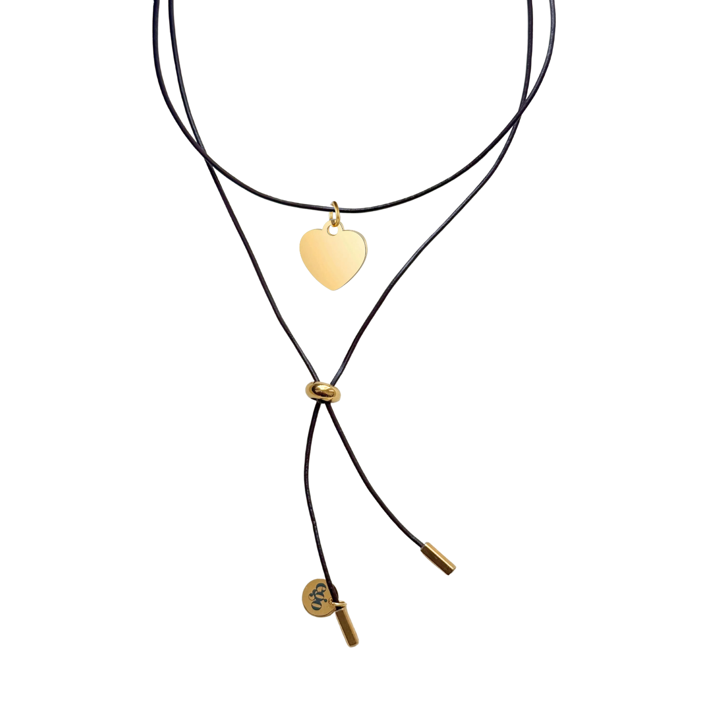 CADENA ANGELA + CHARM CORAZON