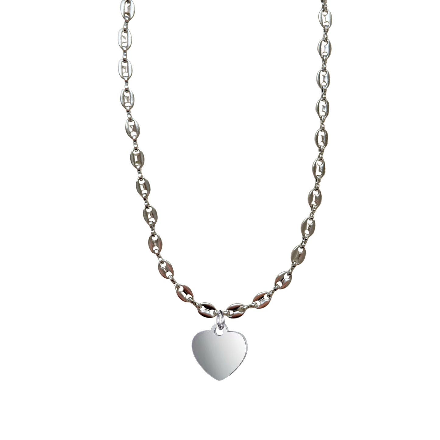 CADENA CARMEN SILVER + CHARM CORAZON