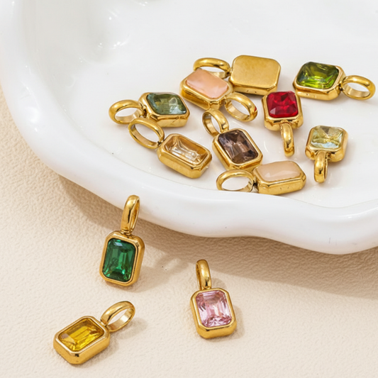 CHARM ZIA GARNET GOLD