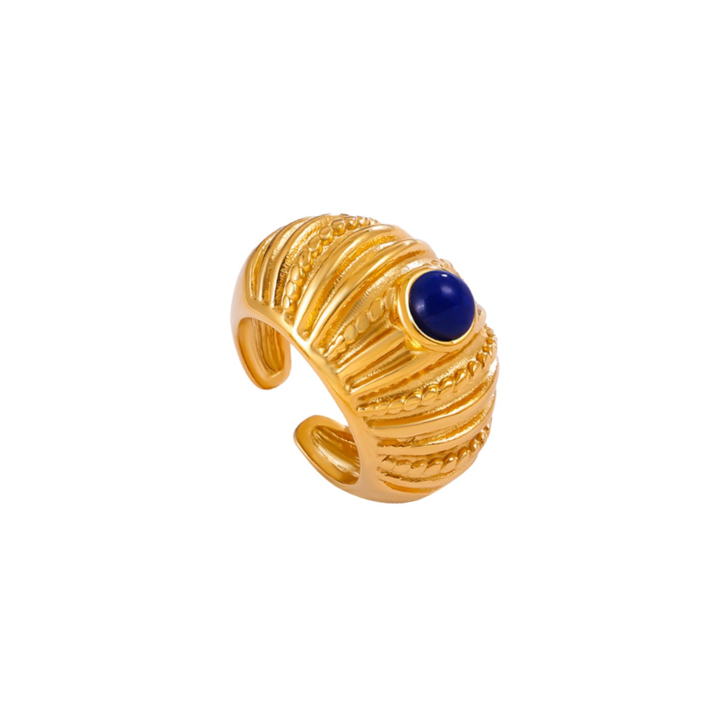 ANILLO ORIA BLUE GOLD