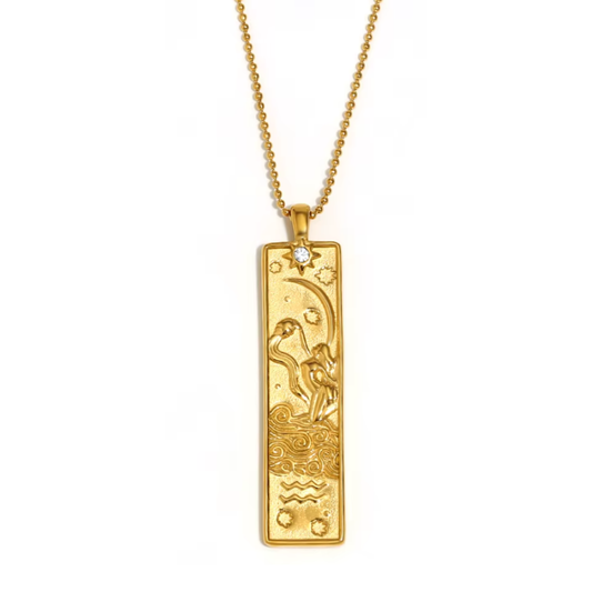 COLLAR AQUARIUS GOLD