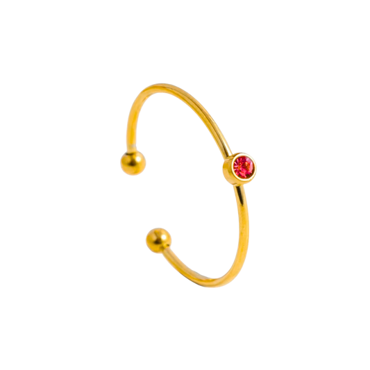 ANILLO ZINNIA RED GOLD