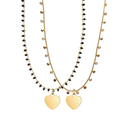 CADENA BASICA + CHARM CORAZON