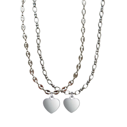 CADENA BASICA + CHARM CORAZON