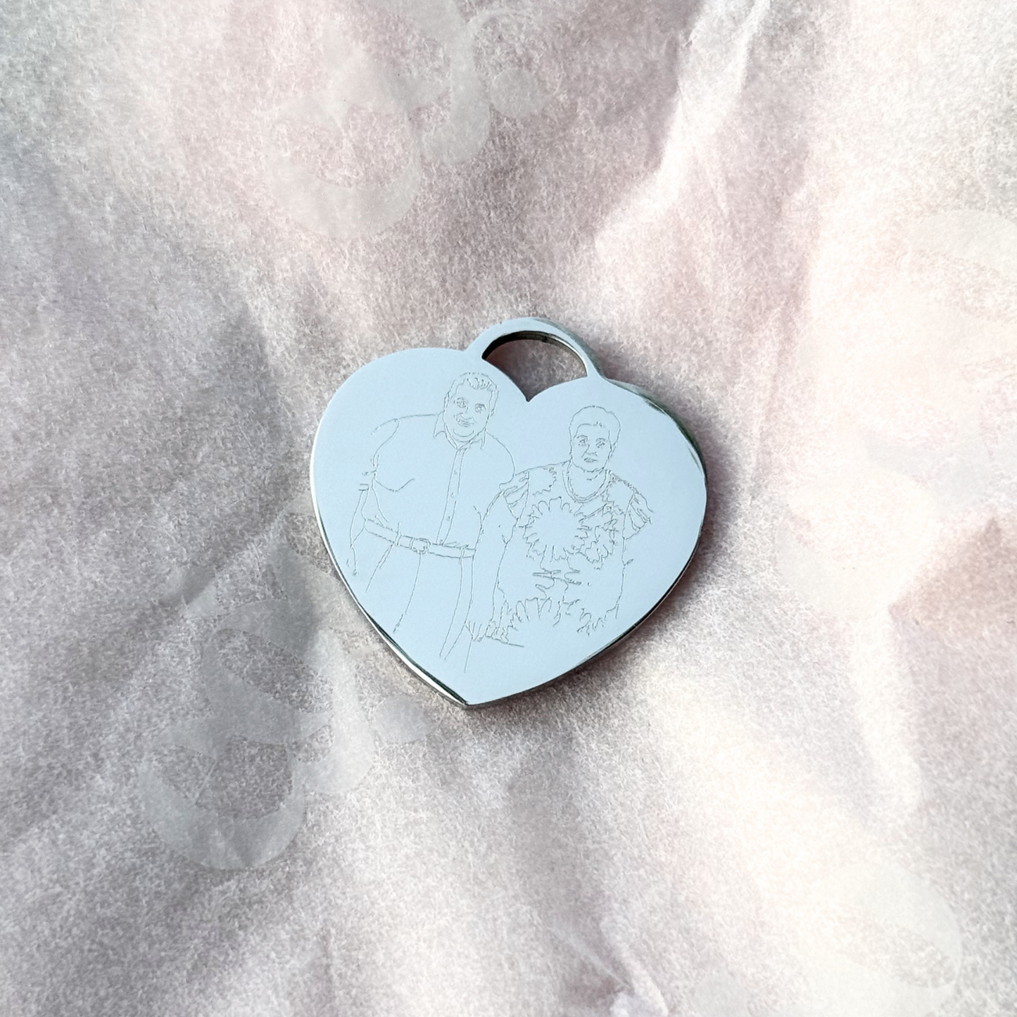 MEDALLA CORAZON SILVER