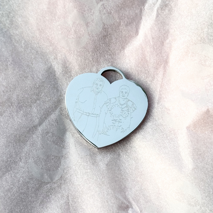 MEDALLA CORAZON SILVER