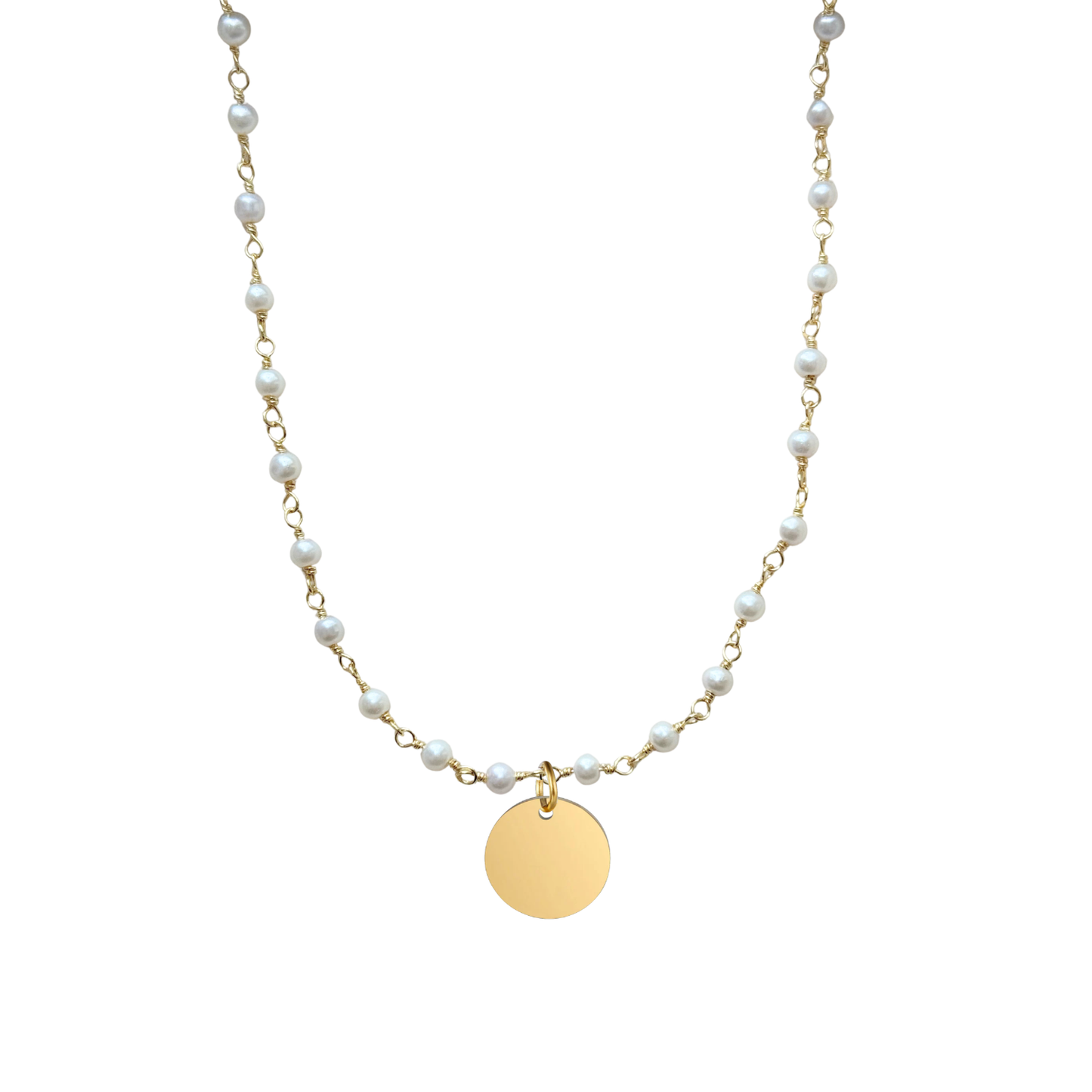 CADENA MARINA + CHARM REDONDO