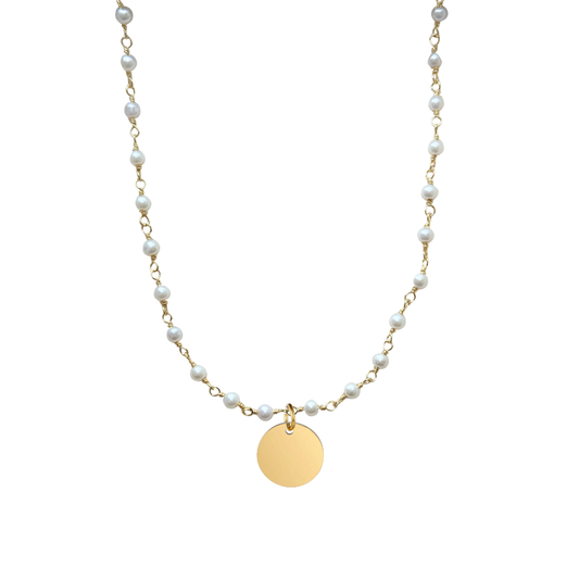 CADENA MARINA + CHARM REDONDO