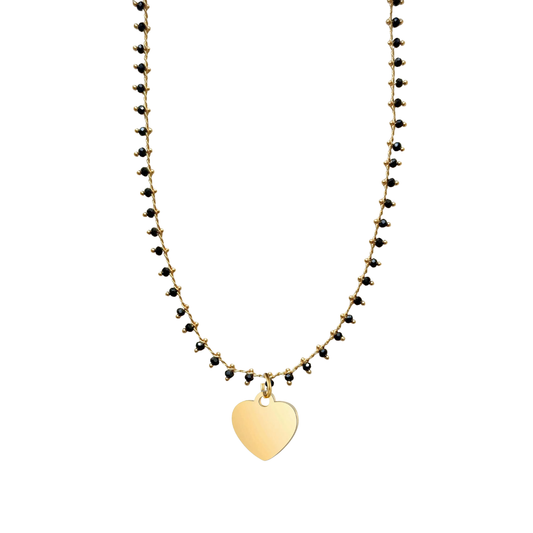 CADENA MARIA + CHARM CORAZON