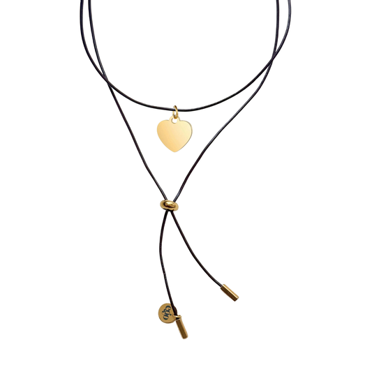 CADENA ANGELA + CHARM CORAZON