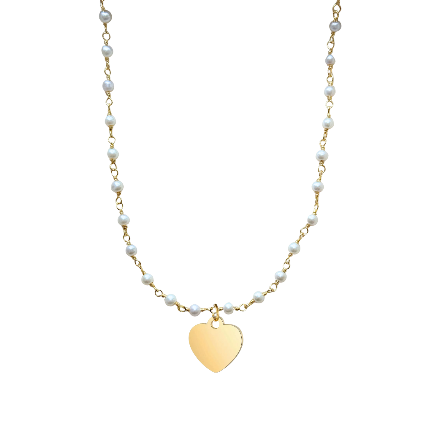 CADENA MARINA + CHARM CORAZON
