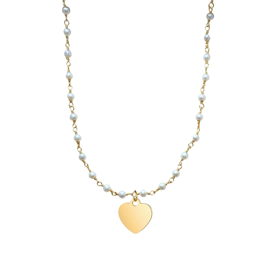 CADENA MARINA + CHARM CORAZON