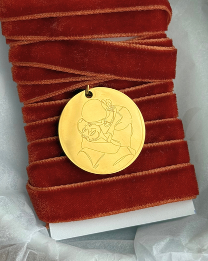 MEDALLA REDONDA GOLD