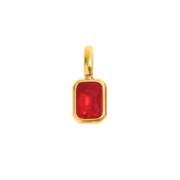 CHARM ZIA GARNET GOLD