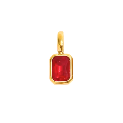 CHARM ZIA GARNET GOLD