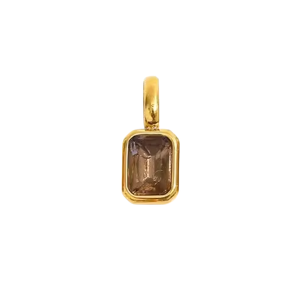CHARM ZIA AMETHYST GOLD