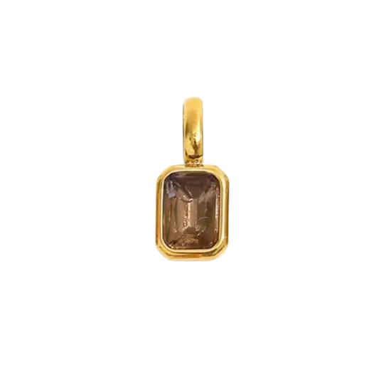 CHARM ZIA AMETHYST GOLD