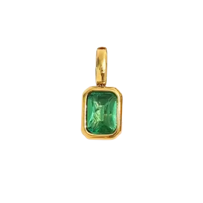 CHARM ZIA GREEN ONIX GOLD