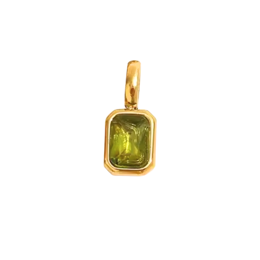 CHARM ZIA PERIDOT GOLD
