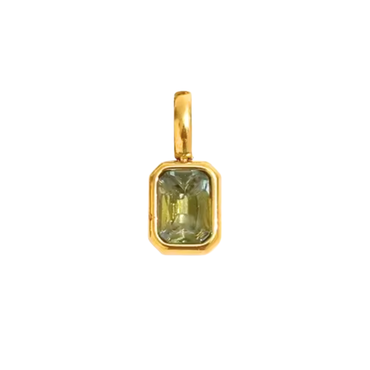 CHARM ZIA GREEN TOPAZ GOLD